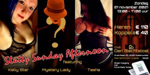 Slutty Sunday Afternoon met Kelly Star, Tasha en Mystery Lady